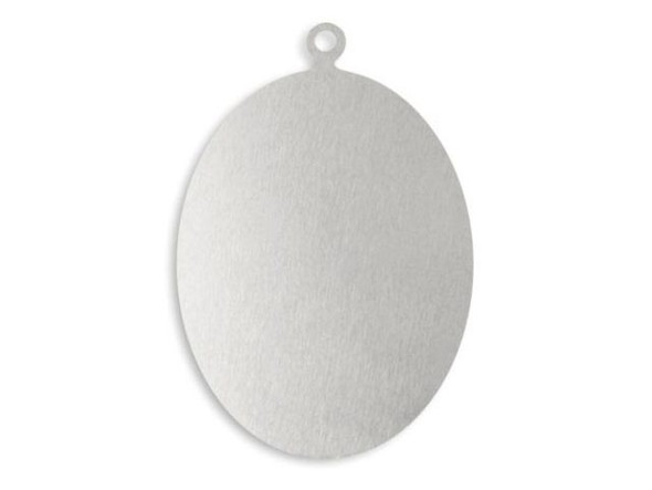 Vintaj Artisan Pewter Blank, Oval, 35x24mm (Each)