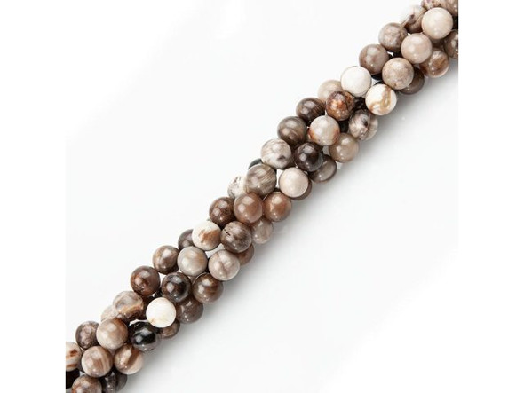 Wood Opalite 8mm Round Gemstone Beads (strand)