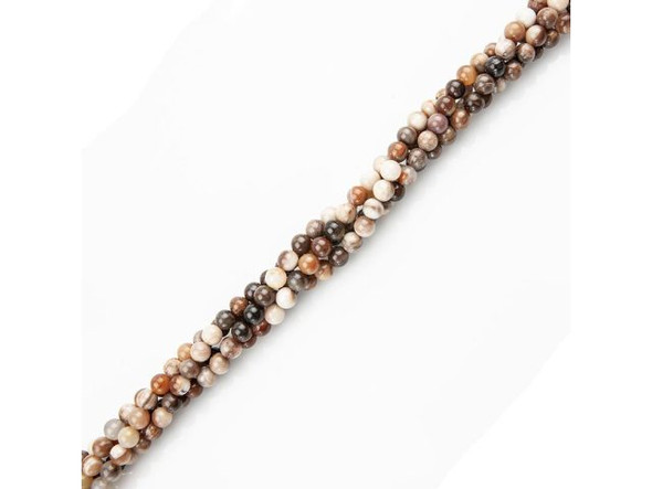 Wood Opalite 6mm Round Gemstone Beads (strand)