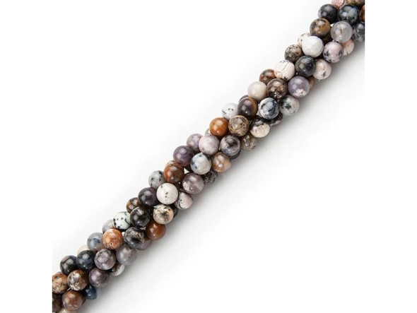 Sage Amethyst 8mm Round Gemstone Beads (strand)