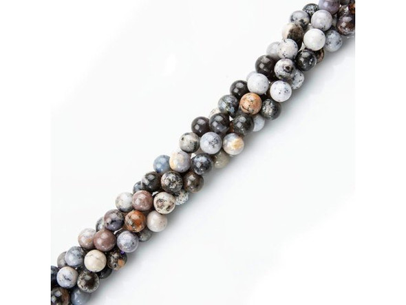 Sage Amethyst 10mm Round Gemstone Beads (strand)