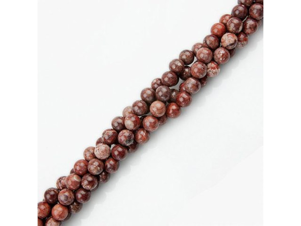 Pomegranate Jasper 10mm Round Gemstone Beads (strand)