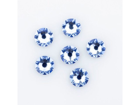 PRESTIGE 20ss Light Sapphire 2088 Xirius Rose Flatback Crystals, NHF (dozen)