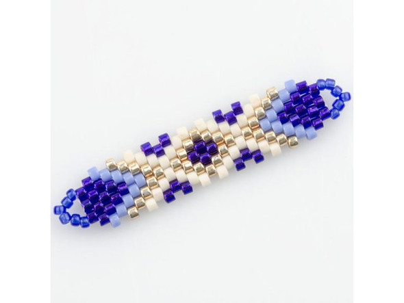 42x14mm Beaded Connector, Elongated - Mykonos (Each)