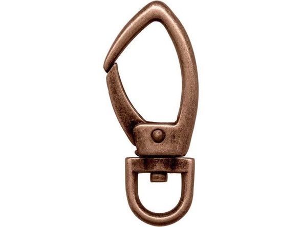Swivel Purse Clip, Large, 60mm, Antiqued Copper Plated (12 Pieces)