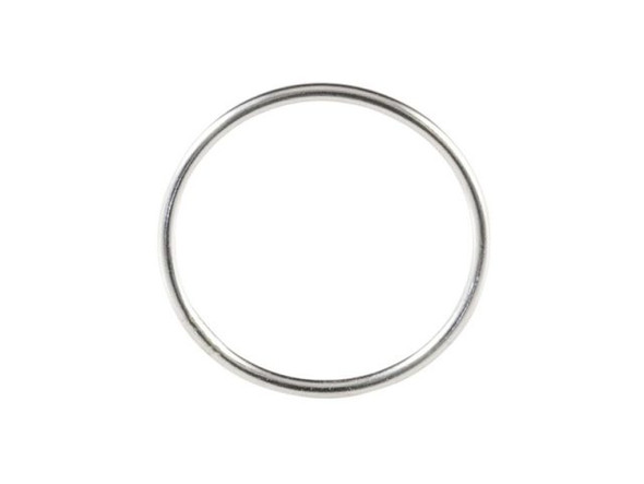 Sterling Silver Plain Wire Stacking Ring, Size 5 (Each)