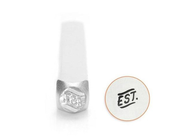 ImpressArt Metal Stamp, "EST." (Each)