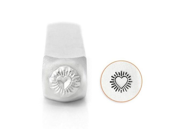 ImpressArt Signature Metal Stamp, Heart Burst (Each)