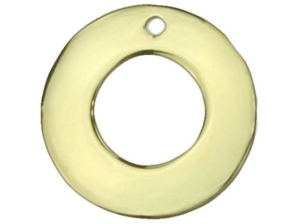 ImpressArt Artisan 1" Washer Blank, Gold Plated (pack)