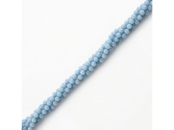 Angelite 6mm Round Gemstone Beads (strand)