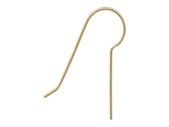 Gold-Filled French Hook Earring Wires, 14mm Straight Leg (pair)