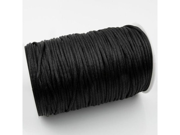 3mm Black Satin Cord - 144 yards (144 yard)