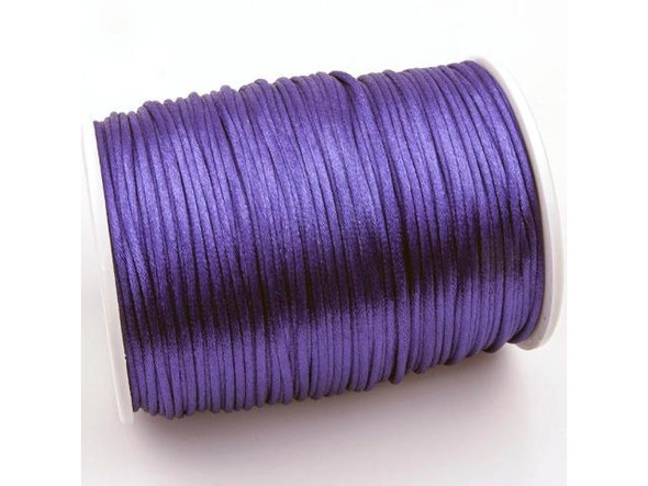 2mm Purple Satin Cord - 144 yards (Spool)