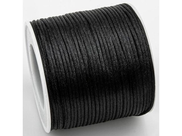 1mm Black Satin Cord - 72 yards (72 yard)