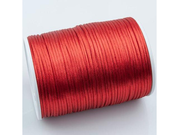 2mm Red Satin Cord - 144 yards (Spool)