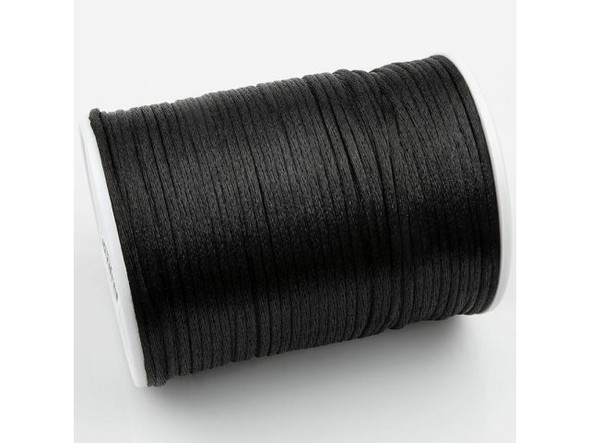 2mm Black Satin Cord - 144 yards (144 yard)