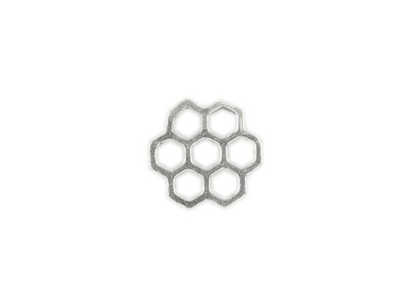 Sterling Silver Honeycomb Connector (Each)