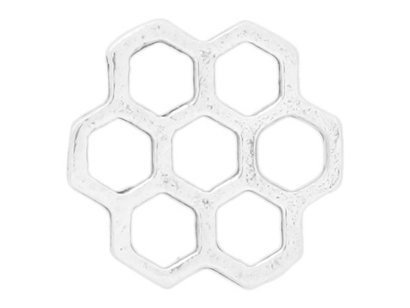 Sterling Silver Honeycomb Connector (Each)