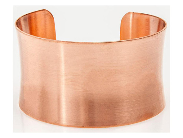 Copper 1-1/2" Concave Cuff Bracelet Finding (Each)