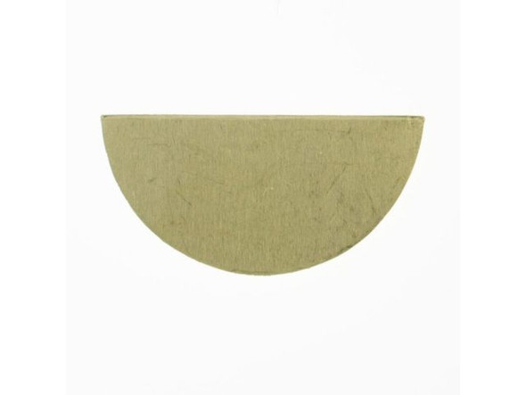 Brass Stamping Blank, Half-Circle, 3/4" (Each)