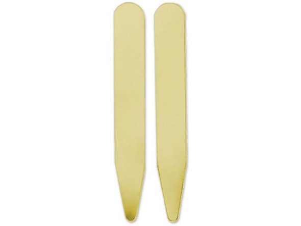 ImpressArt Brass Premium Collar Stay Blank (pair)