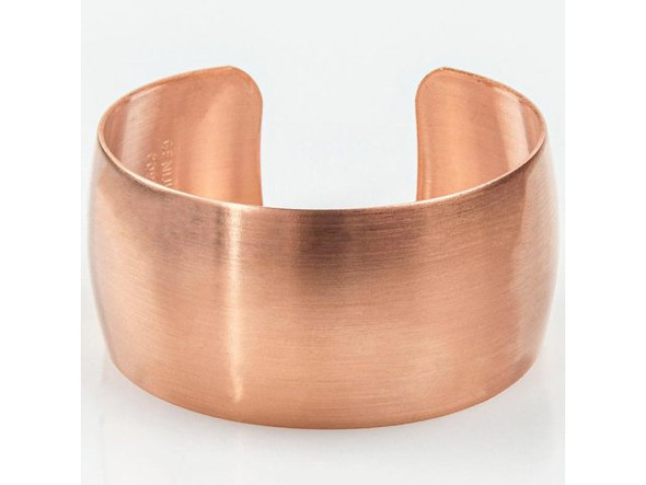 Copper 1" Domed Cuff Bracelet Finding (each)