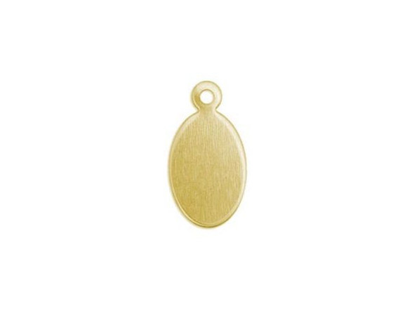 ImpressArt Brass Premium Blank, Oval Jewelry Tag (Each)