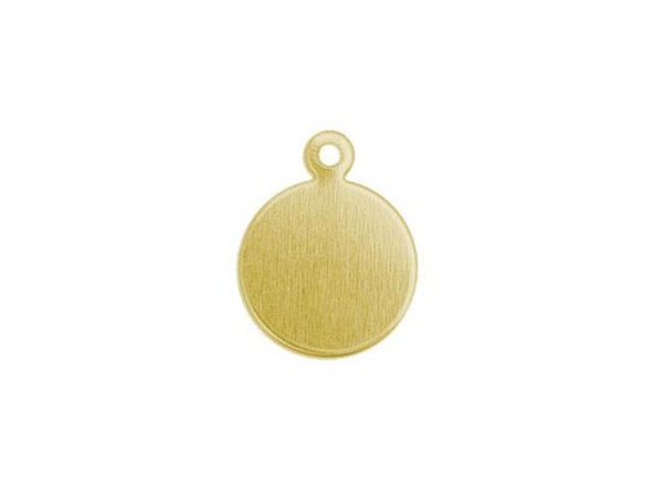 ImpressArt Brass Premium Blank, Circle Jewelry Tag (Each)