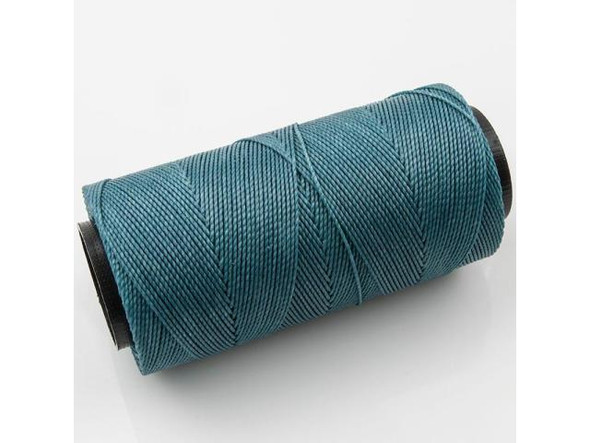 Waxed Polyester Cord, 2-ply - Sea Green (100 gram)
