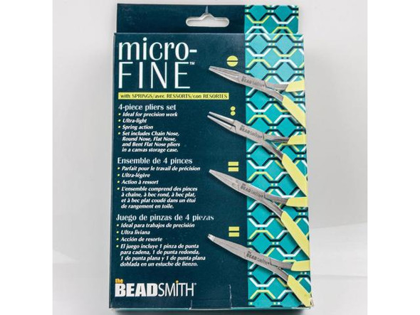 The Beadsmith Microfine Plier Set, Four Piece (Each)