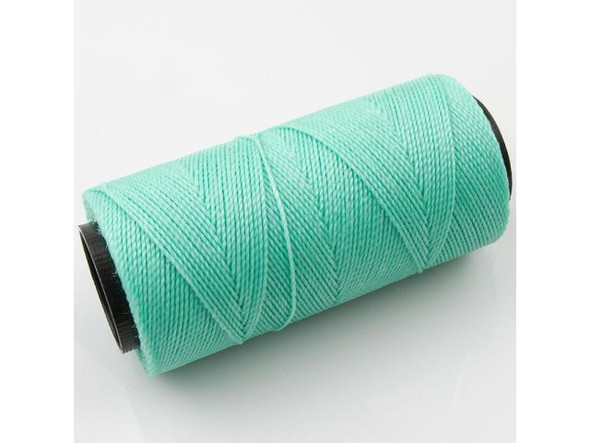 Waxed Polyester Cord, 2-ply - Seafoam (100 gram)