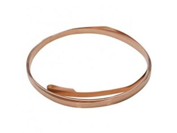 EURO TOOL Copper Bezel Wire, 3/16" x 10', 26-gauge (Each)