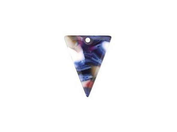 Acetate Triangle Charm, 21x16mm - Twilight (Each)