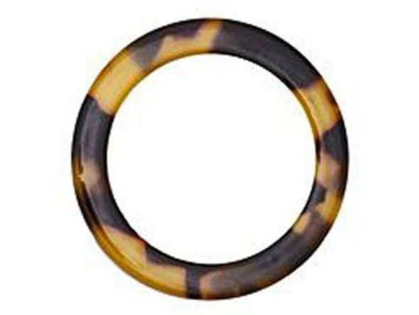 Acetate Round Washer, 24mm - Tortoise Shell (Each)