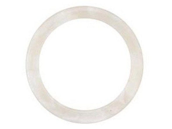 Acetate Round Washer, 24mm - Pearl (Each)