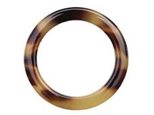 Acetate Round Washer, 24mm - Light Tortoise (Each)