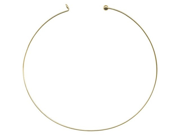 15" x 15-gauge Choker with Threaded Ball End - Gold Plated #30-760-4 (Limited Availability)