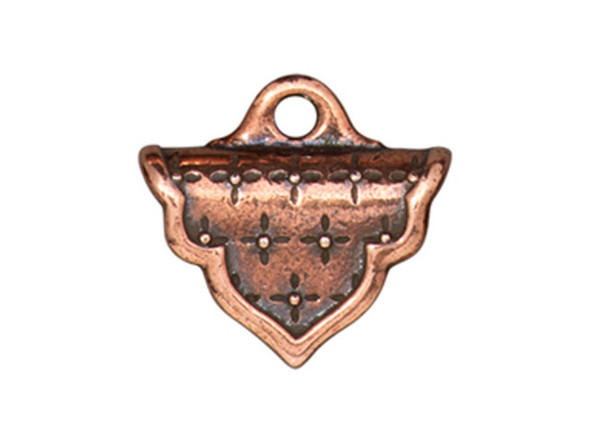 TierraCast Marrakesh Crimp End - Antiqued Copper Plated (Each)