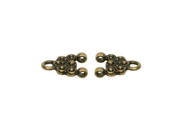 TierraCast Oasis Stitch-In Link - Antiqued Brass Plated (Each)