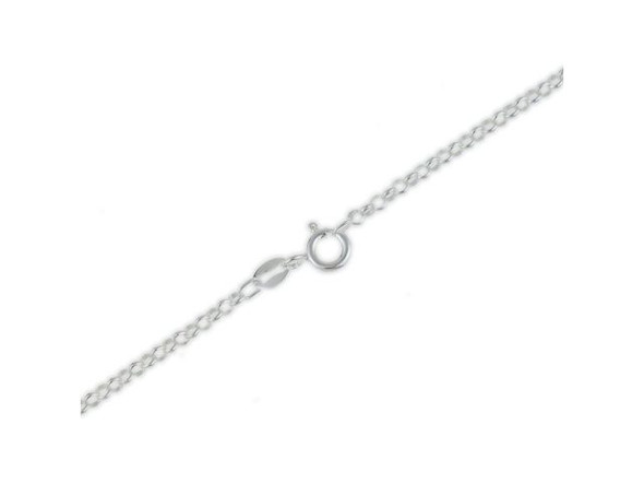 Sterling Silver Rolo Chain Necklace, 22" (Each)