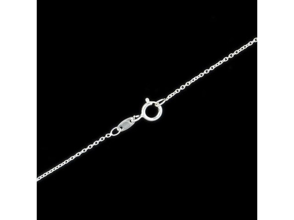 Sterling Silver Ultra-Fine Cable Chain Necklace, 20" (Each)