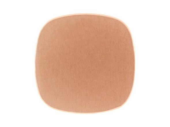 Copper Stamping Blank, 20mm Rounded Square, 24-gauge (Each)