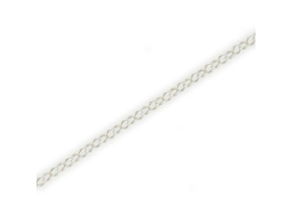 Sterling Silver Petite Rolo Chain, Footage, 2.15mm (foot)