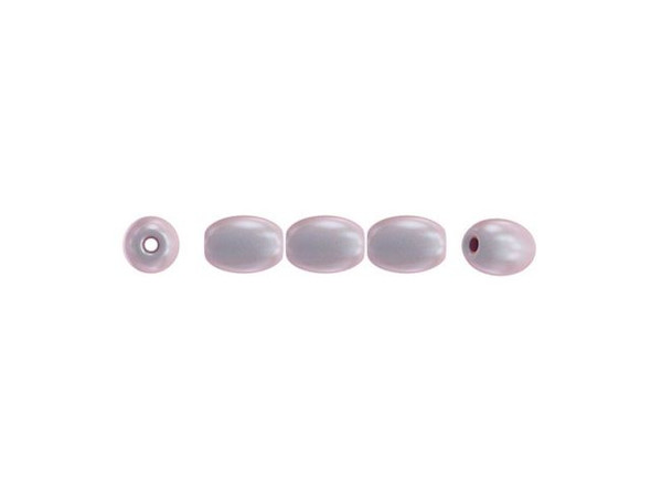 PRESTIGE 5824 Rice Pearl Beads, 4mm - Iridescent Dreamy Rose (100 Pieces)