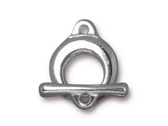 TierraCast Maker's Toggle Clasp - White Bronze Plated (Each)