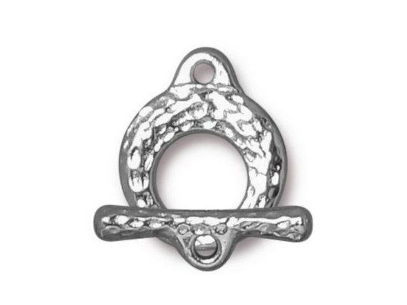 TierraCast Maker's Toggle Clasp - White Bronze Plated (Each)