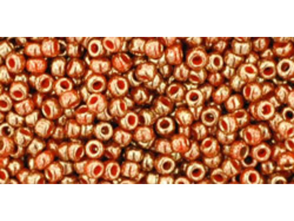 The uniform size and shape of Toho seed beads make them an excellent choice for beadwork and consistently-sized spacers.Toho seed beads are usually colorfast; however, galvanized and silver-lined  beads may fade over time. Protect them from bleach, excessive friction and direct sunlight to keep them looking like new. Seed Bead Facts What are seed beads? Popular, tiny glass beads commonly used for weaving and embellishment.How are they made? Glass is pulled or drawn using a hollow tube, and then   the glass is cut in small pieces. They are sometimes reheated to round   the ends.What's that funny little zero? That zero refers to   the number of aughts, which is a unit used to indicate the size of   small beads. The scale is inverted, so larger numbers of aughts   correspond to smaller beads (i.e. the bigger the number, the smaller   the bead). Size 11 would be 00000000000, but since that takes up too much   room, it is abbreviated to 110.  See Related Products links (below) for similar items and additional jewelry-making supplies that are often used with this item.