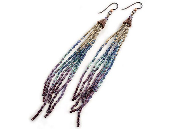 TOHO Glass Seed Bead, Size 11, 2.1mm, Higher-Metallic Dk Amethyst (Tube)