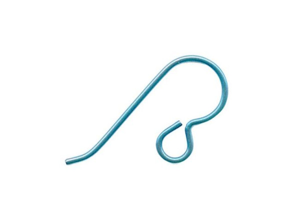 Steel Blue Niobium French Hook Earring Wires (pair)
