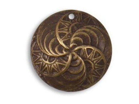 Vintaj Natural Brass Co.&reg; findings are known for their rich, distinctive color (identical to vintage brass), intricate detail, fine-lined etching, and bold, raised relief designs. Each finding undergoes a meticulous, eco-friendly, hand-embellishing process. Vintaj natural brass is solid brass made up of 85% copper and 15% zinc and is nickel-free and lead-free compliant. Every finding has its own unique color and luster. It is the subtle differences in color that give Vintaj findings such depth and dimension. Made in the U.S.A.  See Related Products links (below) for similar items and additional jewelry-making supplies that are often used with this item.